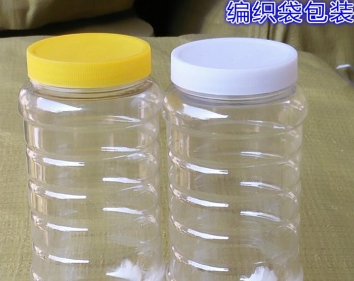 包邮蜂蜜瓶1000克塑料蜂蜜罐2斤大口蜂蜜瓶 塑料瓶带内盖40个一件